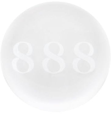 Something Different Wholesale 888 Angel Number Glass Crystal Ball with Laser Engraving – Symbol of Abundance, Prosperity, Divine Guidance, and Spiritual Harmony for Manifestation and Growth