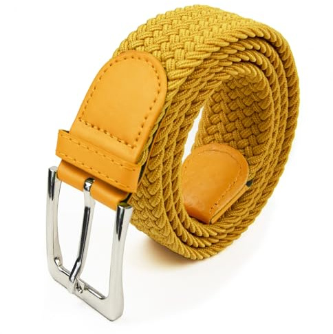 GLAMEXX24 Cintura Elastica Intrecciata per Uomo e Donna, Unisex Casual Cinture in Tessuto Elasticizzata Regolabile per Jeans