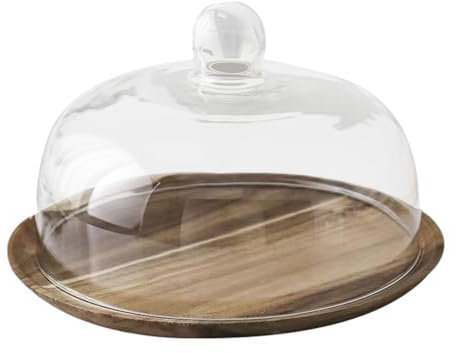 DKRAHRJJ Soporte para Tartas con Tapa Plato para Tartas Bandeja para Servir Tartas Bandeja para Exhibir Magdalenas Soporte para Tartas