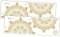 1 Satz Wandaufkleber Einstellbar Dekoration Diva Draht Wandaufhänger Soja Schlafzimmer Wandtattoos Küche Wandtattoos Mandala-wandtattoo Mandala-aufkleber Für Zuhause Pvc Golden 2st jojofuny