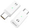 MoKo Lightning to USB C Earphone Audio Adapter Support Line Control(Not for Microphones/Charging/Data Transfer), 2Pack USB C to Lightning Headphone Adapter for iPhone 16 15 Pro Max Plus, iPad,White