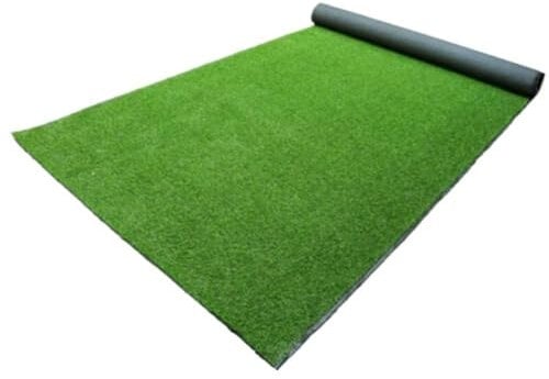Kunstrasen Outdoor Rollrasen Rasenteppich Balkon - Wetterfest & UV-beständig - Kunstrasen Matte für Garten, Terrasse, Balkon, Rasenfläche（Grün） (100 * 300cm)