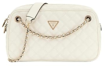 GUESS Giully II Shoulder Satchel Bag Cream White