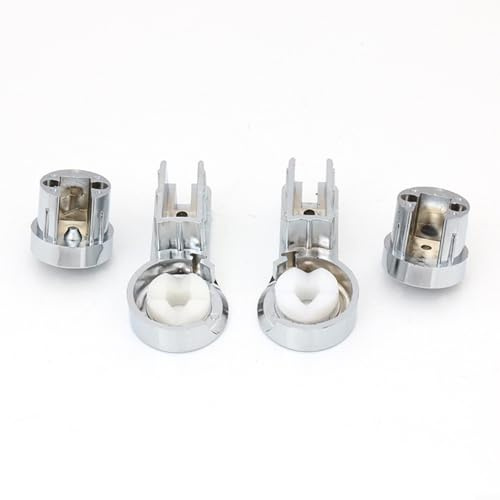 Fauhapyway Verchromtes ABS-Bad-Scharnierhalter-Set, Duschwand, Scharnier-Set, 6 mm, Glastür, Badezimmergehäuse, Halter, Hardware