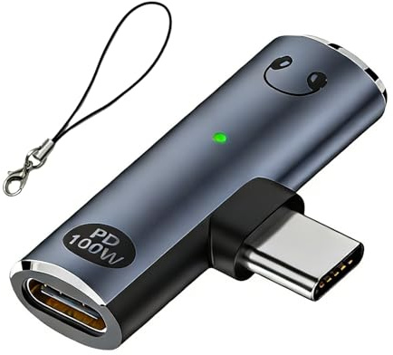 Velozym 2 en 1 Adaptador Doble USB C a Jack 3.5 mm y Carga Rapida PD 100W | Adaptador Auriculares USB Tipo C y Cargador Compatible con iPhone 17 16 15 Pro Xiaomi Pixel 5 4