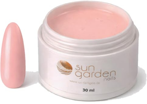 Sun Garden Nails UV Aufbaugel Milky Pink – Builder Gel für Nagelaufbau & Verlängerung, Camouflage Nagelgel mit starker Haftung, für Studio & Zuhause