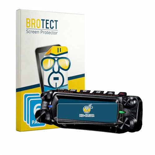 BROTECT 6 Stück Schutzfolie für Yaesu FTM-310 Displayschutz Folie Made in Germany, Ultra-Klar