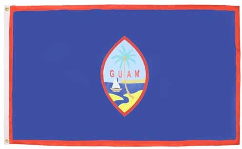 AZ FLAG - Flagge Guam - 150x90 cm - Amerikanische Fahne 100% Polyester mit Messing-Ösen - 110g