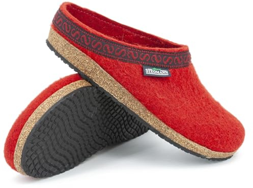 Stegmann Unisex-Erwachsene 108 Pantoffeln, Rot (Dark Cherry 8820)