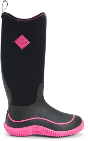 Muck Boots Hale, Damen Stiefel, Schwarz (black/hot Pink), 39/40 EU (6 UK)