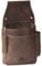 Robustes Profi KELLNERBÖRSEN Holster von WOODLAND Weiches, naturbelassenem BÜFFELLEDER Dunkelbraun mit leichtem Vintage-Effekt
