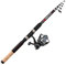 Jenzi Combo Tele Centurio, WG: 20-50g, Länge: 2,70m Transportlänge: 61cm, Gewicht: 445g, Teile: 6 +Jenzi Valerio LT 2500, inkl. Schnur