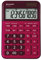 Sharp EL-M 335 Taschenrechner, abgewinkelte Anzeige, Solar-/Batteriebetrieben, Rot