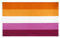 stormflag Drapeau homosexualité des lesbiennes (90 cm x 150 cm) en polyester 90 g avec œillets cousus avec double aiguille.