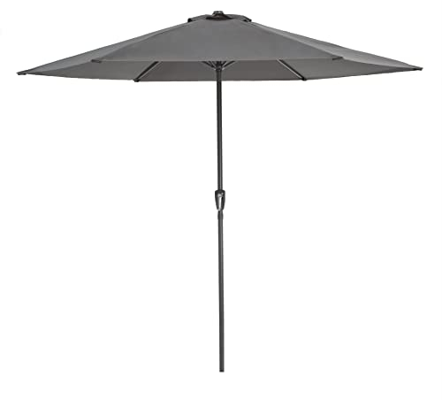 ACAZA Parasol rectangulaire 2 x 3 m, Protection UPF, Ombrelle, Toile solide, pour Terrasse, Jardin, sans Socle, Gris