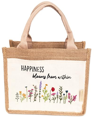 Papierdrachen Jutetasche Frühling - Geschenk und Dekoration zu Ostern - Happiness - Set 02