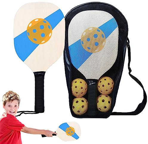 Decorhome Pádel Palas Y Pelotas | Fun Beach Ball Raquetas Paddle Kit - Juegos Pelotas pádel Ligeros con Bolsa Transporte, Deportes al Aire Libre para cancha, jardín, Parque Infant