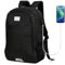 TANTOMI Rucksack Herren, Rucksack mit Laptopfach 15,6 Zoll, Reiserucksack, Schulrucksack Anti Diebstahl Business Arbeit Reisen Rucksack für Business Travel College Damen, Schwarz