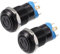 QUARKZMAN 2 pezzi Interruttore On/Off a pulsante per auto da 0.47 con luce interna blu