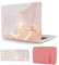Hülle Case Kompatibel mit Neues MacBook Pro 16 Zoll 2021 2023 Freisetzung A2485 A2780 A2991 M1 M2 M3 mit Touch ID, Ultradünne Plastik Hartschale Schutzhülle & Tastaturschutz & Tasche, Rosa Gold