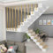 Rutschfeste Sicherheitsgeländer für Treppen und Decks, mit L-Balustern, goldfarben, 110 cm