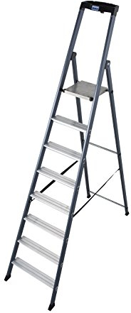 KRAUSE Stehleiter Sepro S eloxiert, 8 Stufen, 124227