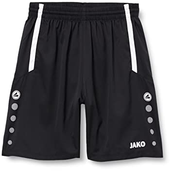 JAKO Herren Fußball Sporthose Turin, Schwarz/Weiß, XL, 4462