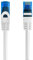 Cavo Ethernet di Rete Patch Cat.5e U/UTP trasmissione fino a 1Gigabit, 2 Connettori RJ45, Cavo in PVC, CCA, AWG 26/7. Ideale per trasmissione fibra ottica con regi Gigabit/LAN , 1m, Bianco