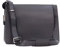 VISCONTI - Leather Messenger Shoulder Bag For Men - Medium/Large 13 to 14 Inch Laptop Bag - Work Bag For A4 Notebooks - 18548 Harvard - Oil Black