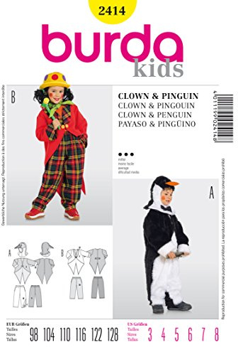 Burda Schnittmuster 2414 Fasching Gr. 98-128