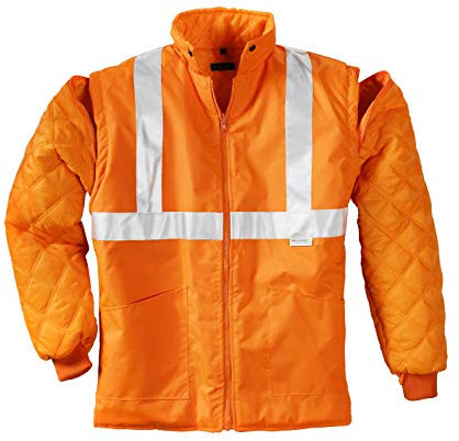 teXXor Warnschutz-Parka Calgary wasserdichte, winddichte Arbeitsjacke, XL, orange, 4108