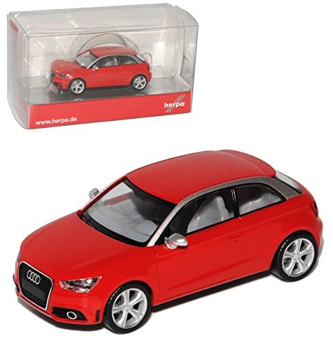 Herpa A-U-D-I A1 3 Türer Rot 8X Ab 2010 H0 1/87 Modell Auto