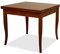 Tavolo da pranzo allungabile, in legno, dimensione: 90 x 90 cm - 180 cm da esteso, colore: noce antico