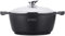Royalty Line RL-BS20M - Kochtopf mit Glasdeckel, Antihaftbeschichteter, Induktionsgeeignet, Schwarz, 2.5 Liter, 20 cm