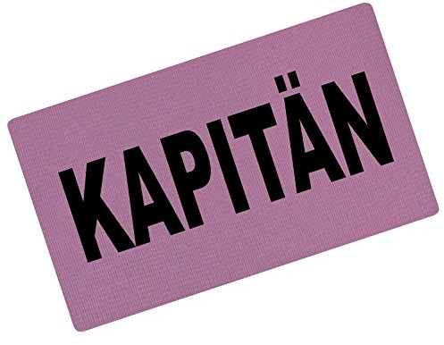 fanshirts4u Kapitänsbinde Spielführerbinde Captainsband KAPITÄN (rosa, Junior ca. 22cm Umfang)