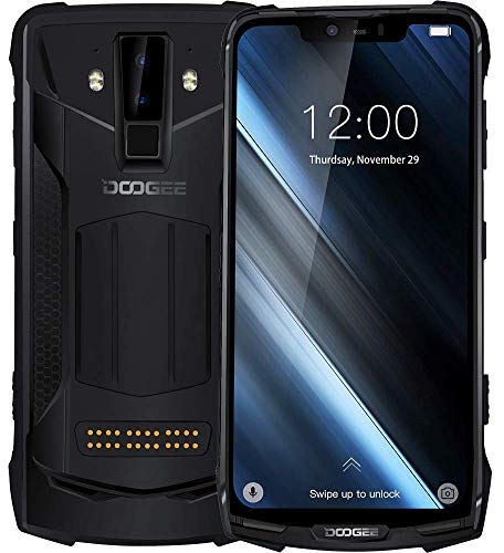 DOOGEE S90 - Versatile smartphone Android 8.1 da outdoor (batteria 5050 mAh), Helio P60 Octa-core da 6 GB+128 GB, schermo FHD+ da 6,18 , IP68 impermeabile, fotocamera intelligente 16 MP+8 MP - Nero