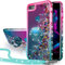 Miss Arts Hülle für iPhone SE 2022 Hülle, iPhone SE 2020 Hülle, iPhone 7/8 Hülle,Mädchen Glitzern Handyhülle, Flüssigkeit Treibsand Schutzhülle für iPhone SE 2022/SE 2020/8/7 - Grün