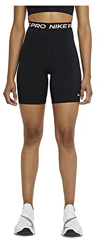 Nike Damen W Np 365 7in Hi Rise Shorts, Black/White, XL EU