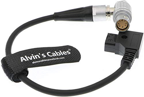 Alvin's Cables Câble d'alimentation pour Arri Alexa Mini Caméra 8 Broches Femelle Angle Droit vers D Tap Câble 25CM