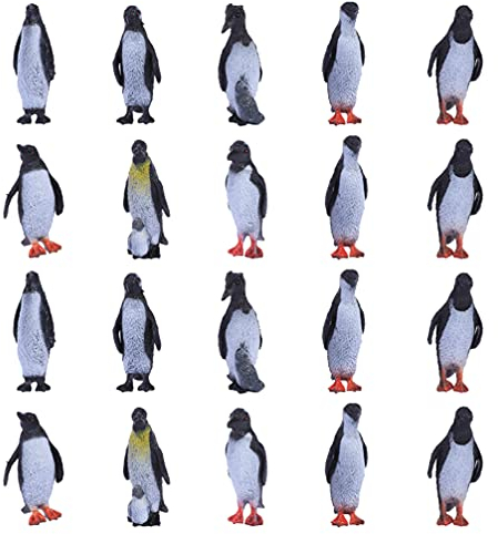Toddmomy 32Pcs Antarktis Pinguin Modle Penguins Kuchen Topper Tier Figuren Figuren für Kinder Kinder Kleinkind Baby