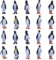 Toddmomy 32Pcs Antarktis Pinguin Modle Penguins Kuchen Topper Tier Figuren Figuren für Kinder Kinder Kleinkind Baby