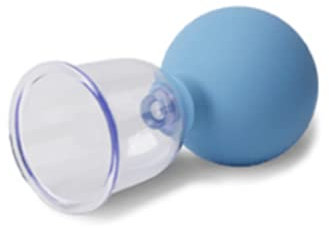 Schröpfgläser aus Kunststoff mit Saugball XL Ø 6,cm ND47