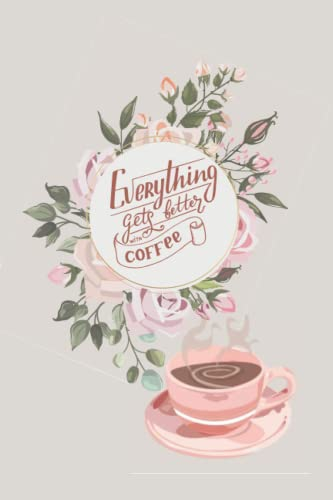 Composition Notebook Coffee Themed Design Notebook - Coffee Is a Hug in a Mug - 6x9 - For Coffee Lovers