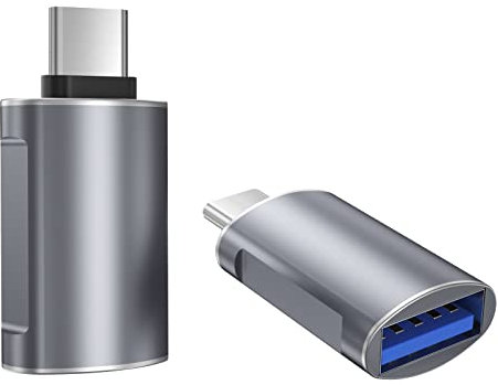 C auf C 3.0 OTG Anschluss Adapter [2 Stück] - Kompatibel Mit Thunderbolt 3/4, Laptop, Smartphone, PC und Anderen Interface Geräten