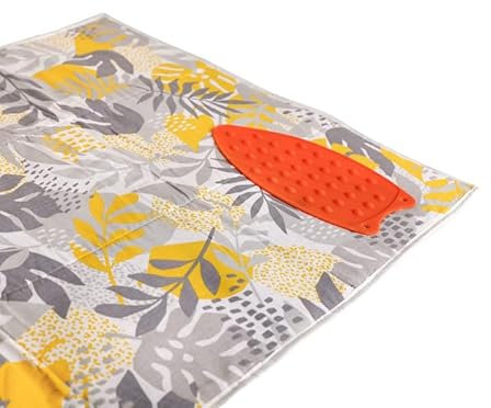 Peng Essentials Iron Mat for Ironing Clothes|Heat Resistant Ironing Mat for Bed with Attached Silicon Iron Pad| Foldable & Washable, Size- 120x70cm, (Floral)