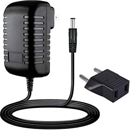 Guy-Tech Adaptateur AC/DC 12 V compatible avec LEI MU12-G120100-A1 12 VDC 0,5 A - 1 A 500 mA 750 mA - 1000 mA - Chargeur de câble d'alimentation avec pointe de 5,5 mm + prise européenne