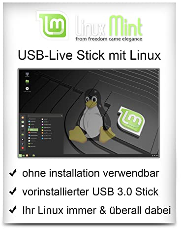 Linux Mint mit 64 Bit - Live Version - bootfähig - Betriebssystem