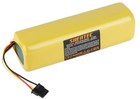 Shentec 14.4V 6500mAh Li-ion Batteria Compatibile per Mi Robo,Mijia S50,Mijia S51,Millet Sweeper, S6, Sweep One S55