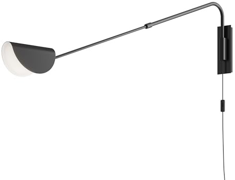 MAYTONI DECORATIVE LIGHTING Moderne Wandleuchte Mollis, G9x1 7W exkl., Metallbeschläge, schwarz - Elegante Lichtquelle für Wohnzimmer, Schlafzimmer und Büro