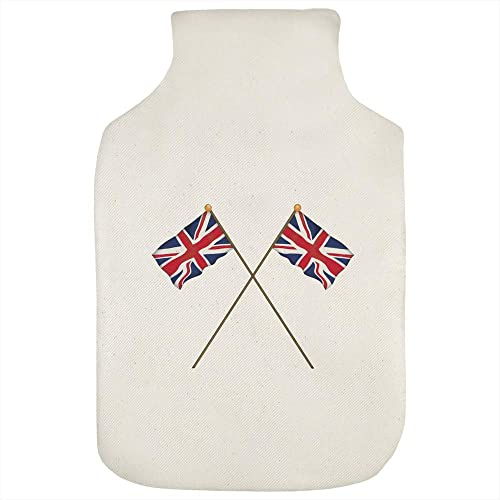 'Waving Union Jack Flags' Hot Water Bottle Cover (HW00027765)